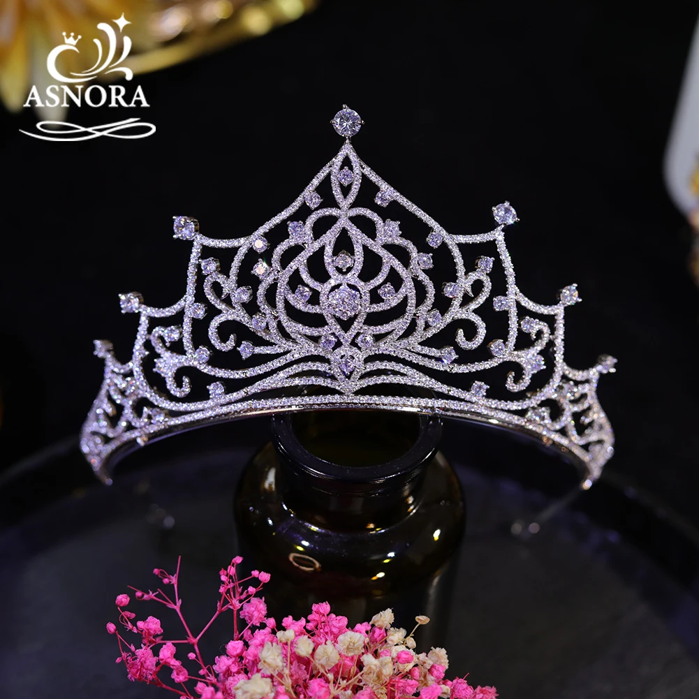 

Luxury Bridal Tiaras Cubic Zirconia Queen Crown Pageant Prom Jewelry Diadem CZ Headbands for Women Wedding Hair Accessories