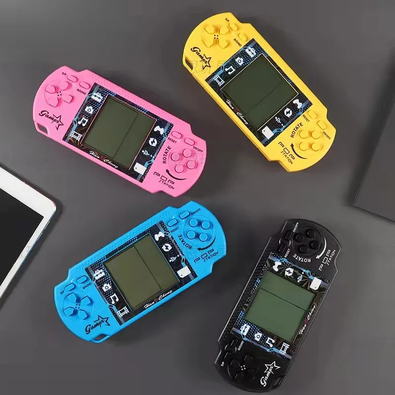 Big Screen Classic Handheld Game Machine Tetris Game Kids Game Console  with Music Playback Retro Children Pleasure Games Player 