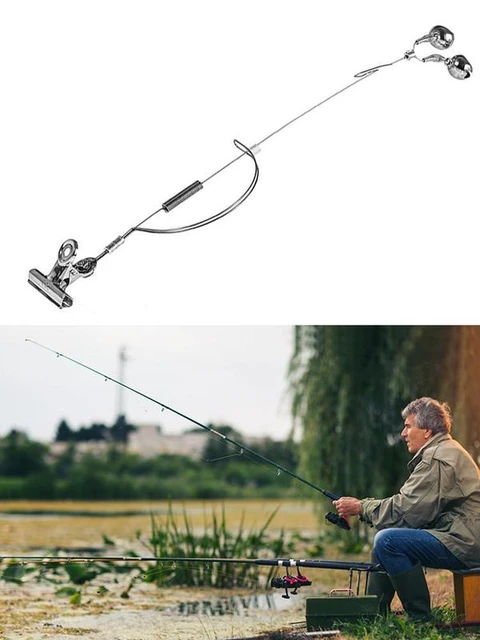 Stainless Steel Fishing Swinger Chain Carp LED Indicator Ring Bell