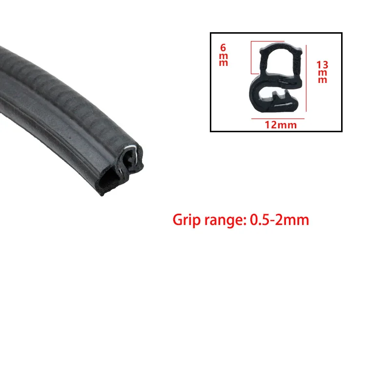 Durable U-Type Rubber Edge Guard - Anti-Collision & Waterproof Sealing Strip