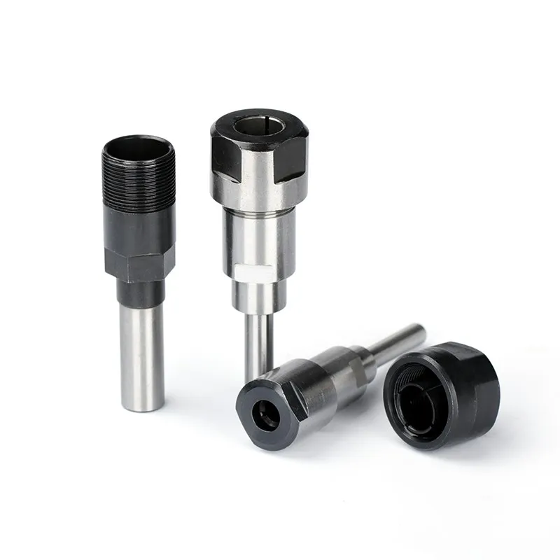ZHLWei 1 pc 1/4 8mm 12mm 1/2 Schacht 6mm schacht Router Bit Verlengstuk spantang Graveermachine Uitbreiding Frees for Hout