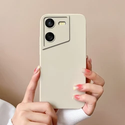 Solid Color Liquid Silicone Matte Shockproof Protective Phone Case Cover for Tecno Pova 4 Pro (TYW000)