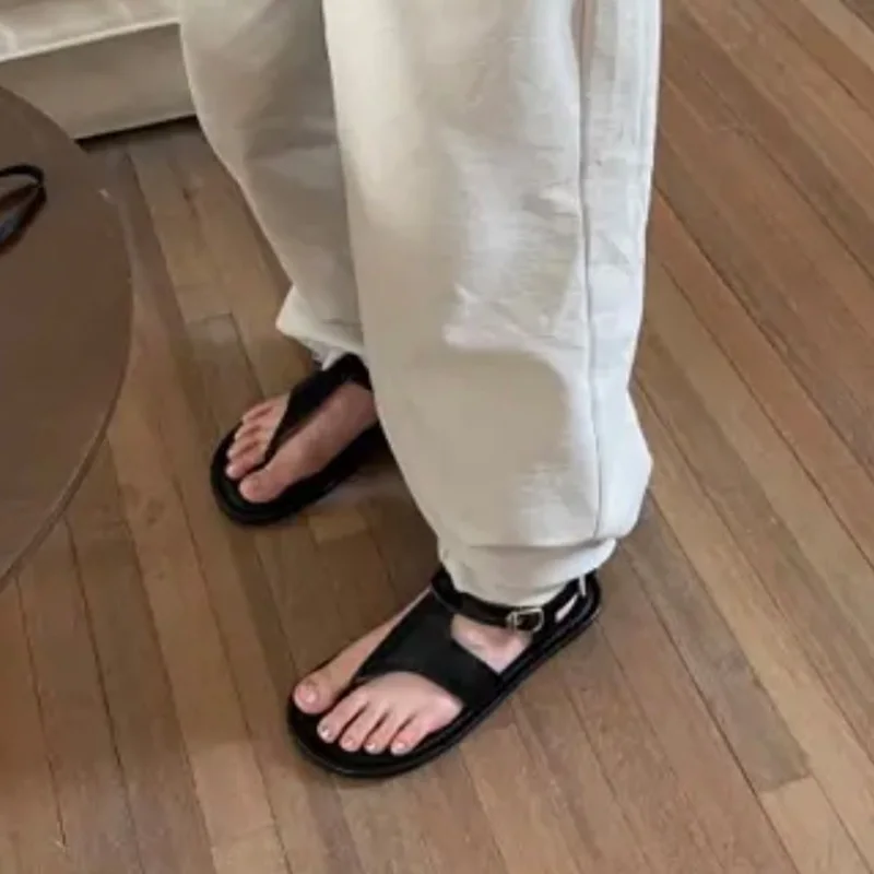 

Сандалии женские с клипсой, богемные шлепанцы, плоская подошва, Повседневная пляжная обувь, Тапочки, 2024