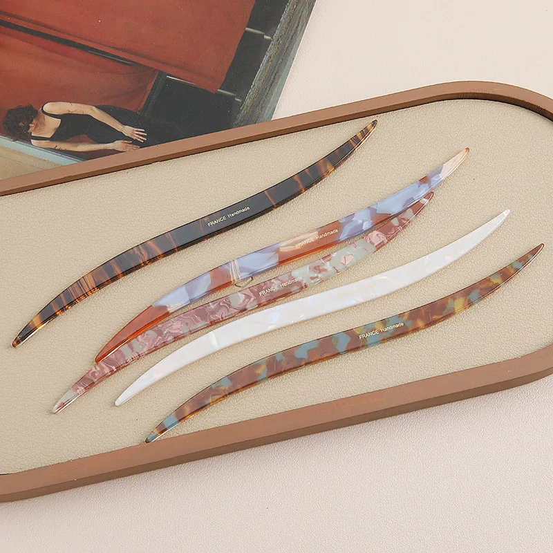 Chinesische Haarstäbchen im Vintage-Stil aus Acetat, Haarspangen für Damen, Haarclips, Kopfschmuck, Hochzeits-Haarschmuck und Accessoires – Detail 11