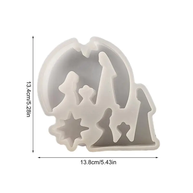 Molde De Silicona Para Pesebre Navideño - Figuras De La Sagrada Familia, Para Resina O Arcilla, Decoración DIY