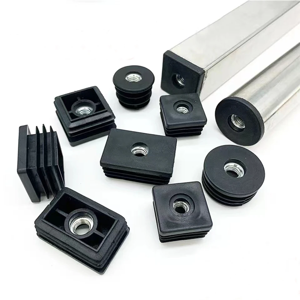QUARKZMAN 4 Piezas De Patas Niveladoras Para Tubo Redondo De 50mm | Tapones Ajustables Para Sillas, Mesas Y Muebles
