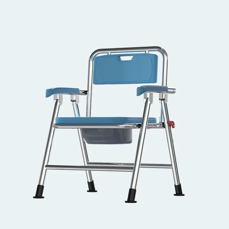 Install-Friendly Commode Chair Foldable Toilet Assistant Stable Support Convenient Bathroom Helper - Easy Assembly 5