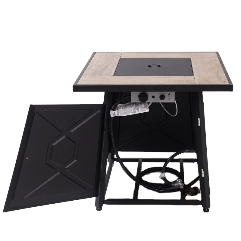 New Fire Pit Corten Steel Glass Outdoor Fire Pit Firepit Table Gas Corten Steel Outdoor