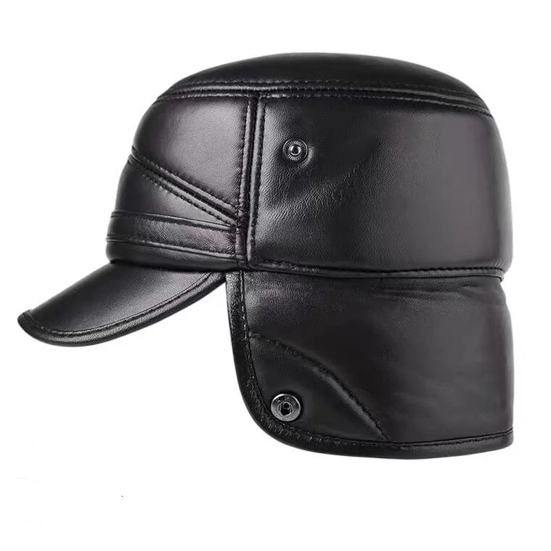 Gorro De Piel De Oveja CUCUBA - Estilo Ivy Cap Con Orejeras