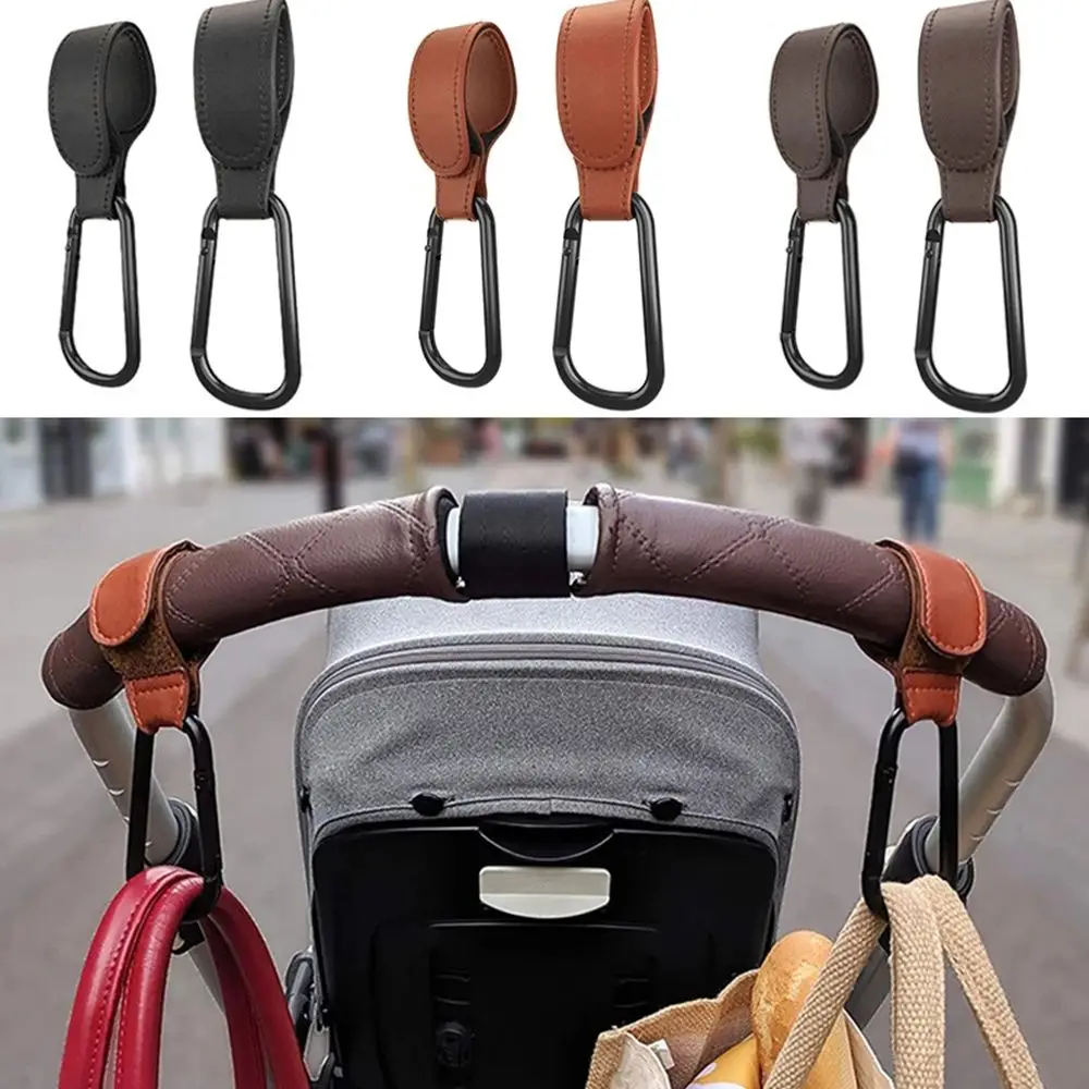 PU Leather Stroller Hook for Baby Pram Accessories