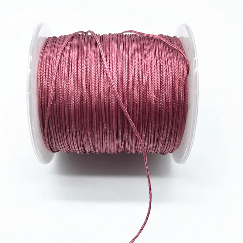 Nylon Cord 100M/Roll 0.8mm Chinese Knot Macrame Cord Bracelet Braided String DIY Tassels Beading Shamballa String Thread