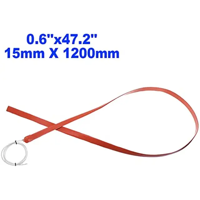 12 V 150 W-Os Szilikon Gumi Elektromos Fűtőpadlemez Rugalmas Hőfűtő Szőnyeg Takaró A Szélvédő Törlőkészülékéhez 15X1200 Mm - Image 5