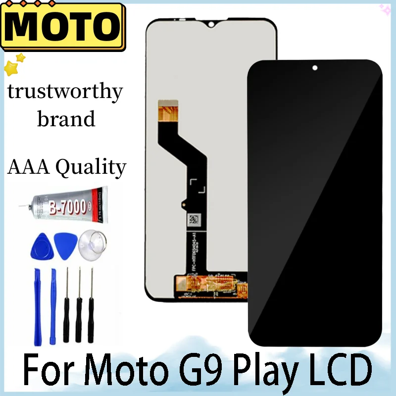 

6.5" LCD For Motorola Moto G9 Play LCD Display with frame Touch Digitizer For Moto XT2083, XT2083-1 Screen Replacement