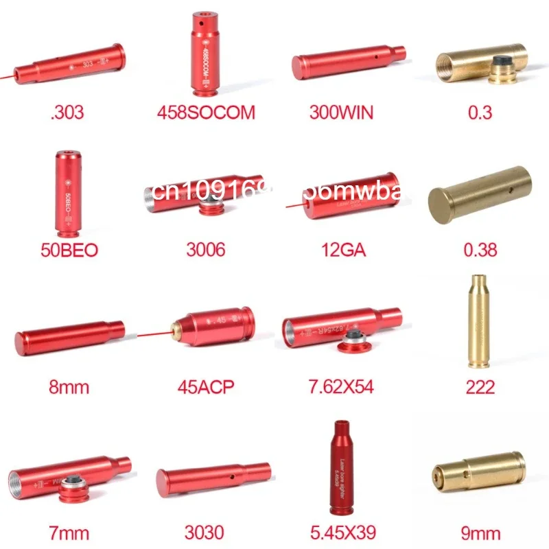 Hunting Red Dot Laser Mira Leizer De Ca&ccedil;a 12 20GA 9mm 223REM 300 WIN MAG Bore Sight 12GA Collimator Scope Training Shooting