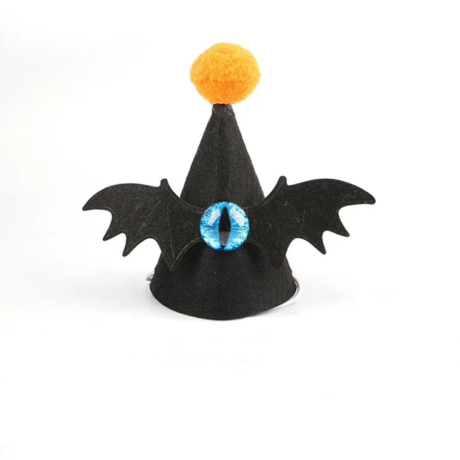 1pcs Halloween Party Pet Hat Creative Bat Wings Cat Hat Halloween Atmosphere Pet Headwear