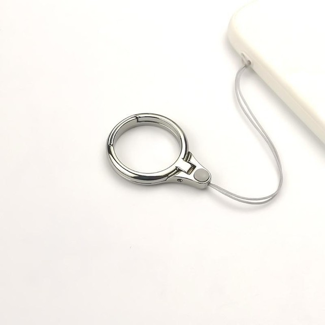 Phone Ring Lanyard Short Female Simple Phone Holder Suitable for Apple Anti-drop Universal Phone Straps