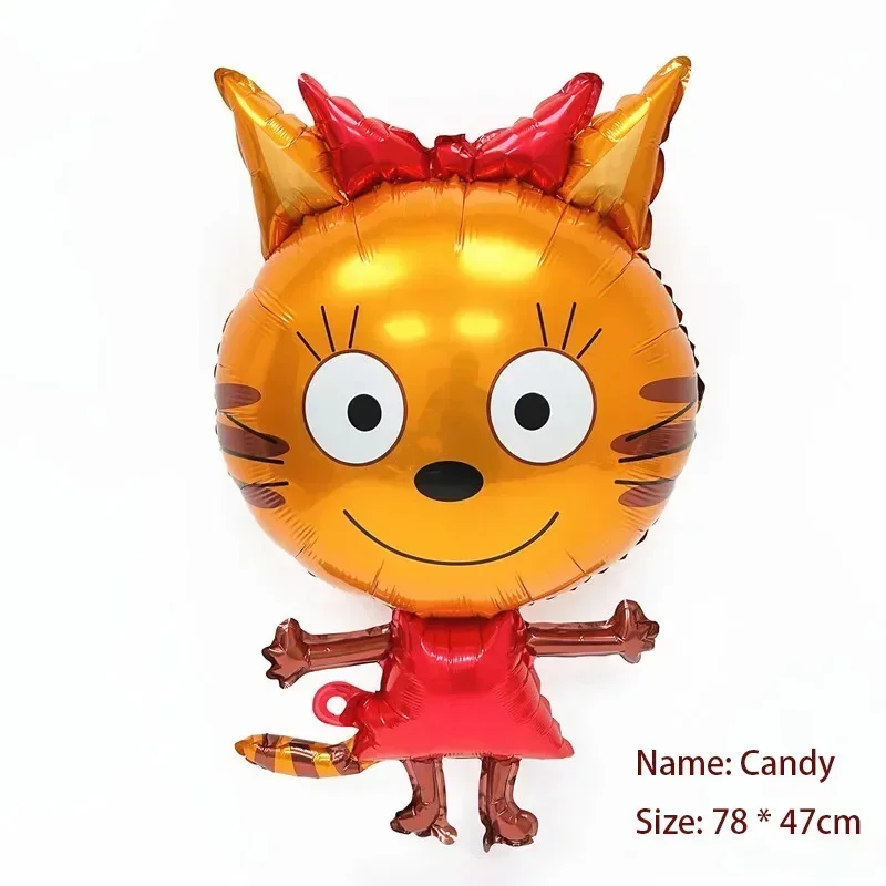 Birthday party decoration cat themed aluminum foil balloons family outing supplies kindergarten graduation commemoration 5pc party decorations party supplies foil birthday balloons balloon decorations balloon decoration kit inflatable balloons foil balloons aluminum foil balloon