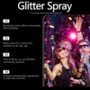 Eelhope Stage Makeup Glitter Spray Ball Festival Atmosphere Carnival Hair and Body Highlighter Glitter Spray Festival Makeup 5