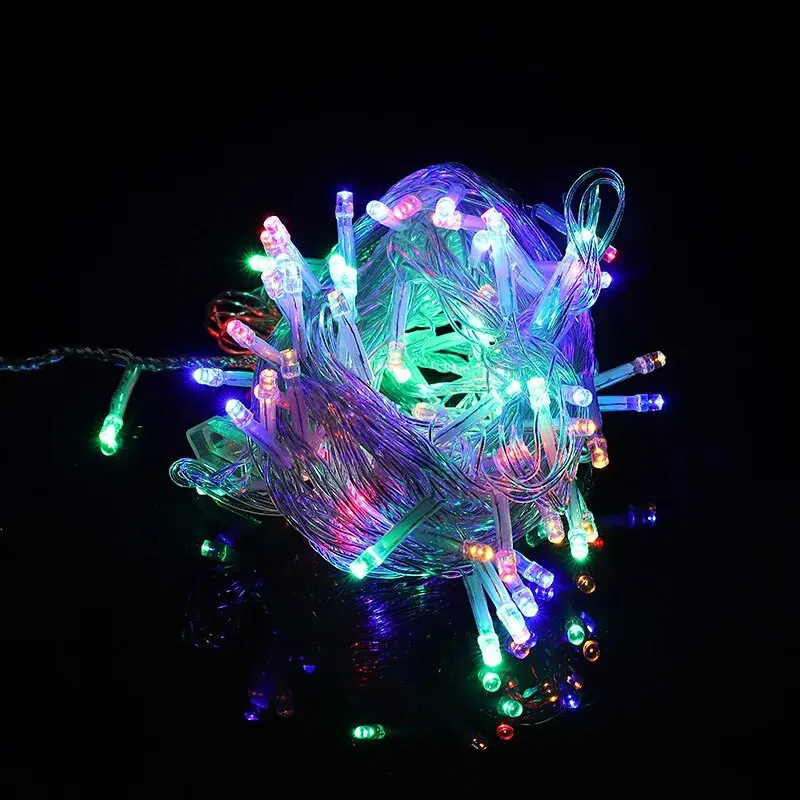 EU Plug 10M Christmas LED String Light Garlands Decoraction Fairy Lamp For Home Wedding Party Holiday decorative lights led string lights led fairy lights string lights