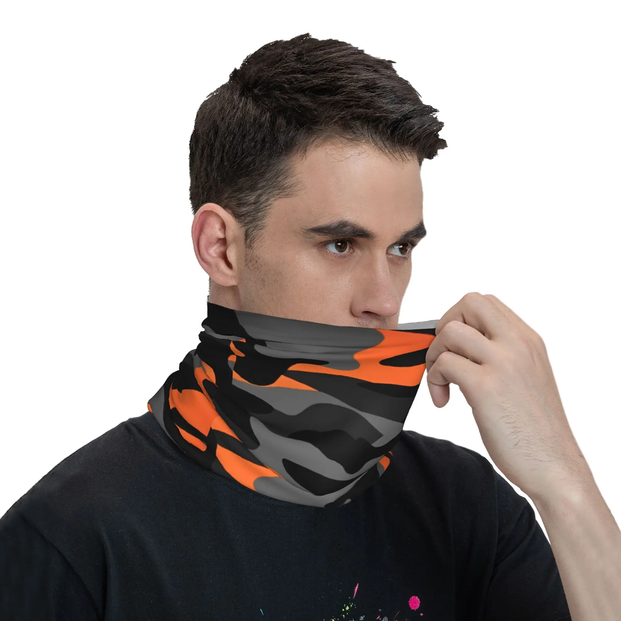 Custom Camo Style Camouflage Hot Original Bandana Neck Warmer Men Women Winter Ski Hiking Scarf Gaiter Face Cover – Detail 8
