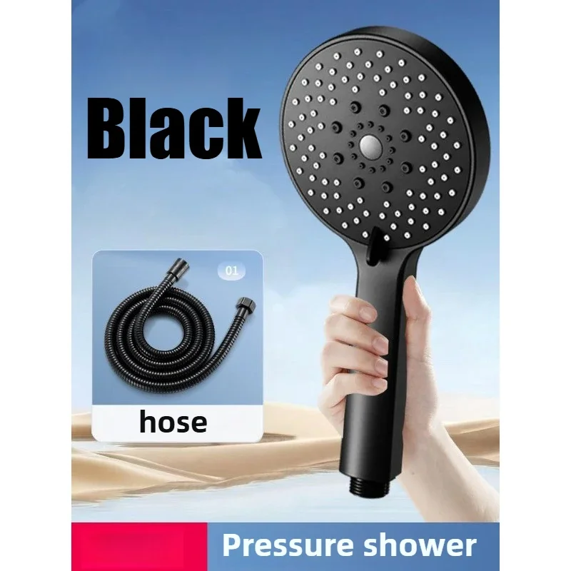 EcoFlow Adjustable Handheld Rain Shower Head with Water-Saving Features and 5 Spray Modes