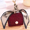 New Zero Wallet Set with Diamond Mini Bag Keychain Pendant Silk Scarf Fashion Mouth Red Envelope Earphone Earline 4