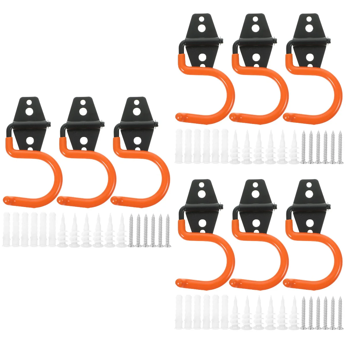 

9 pcs Garage Hook Garden Tool Organizer Garage Hook Heavy Duty Tool Organizer