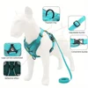 No Pull Dog Harness and Leash Set Adjustable Pet Harness Vest for Small Dogs Cats Reflective Dog Chest Strap Lead Walking 4