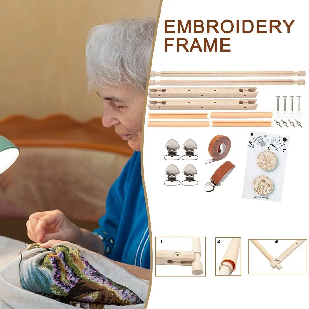 

Деревянная рамка для вышивания M8y3, набор инструментов для вышивки, большая подставка, держатель для вышивки, простой Размер