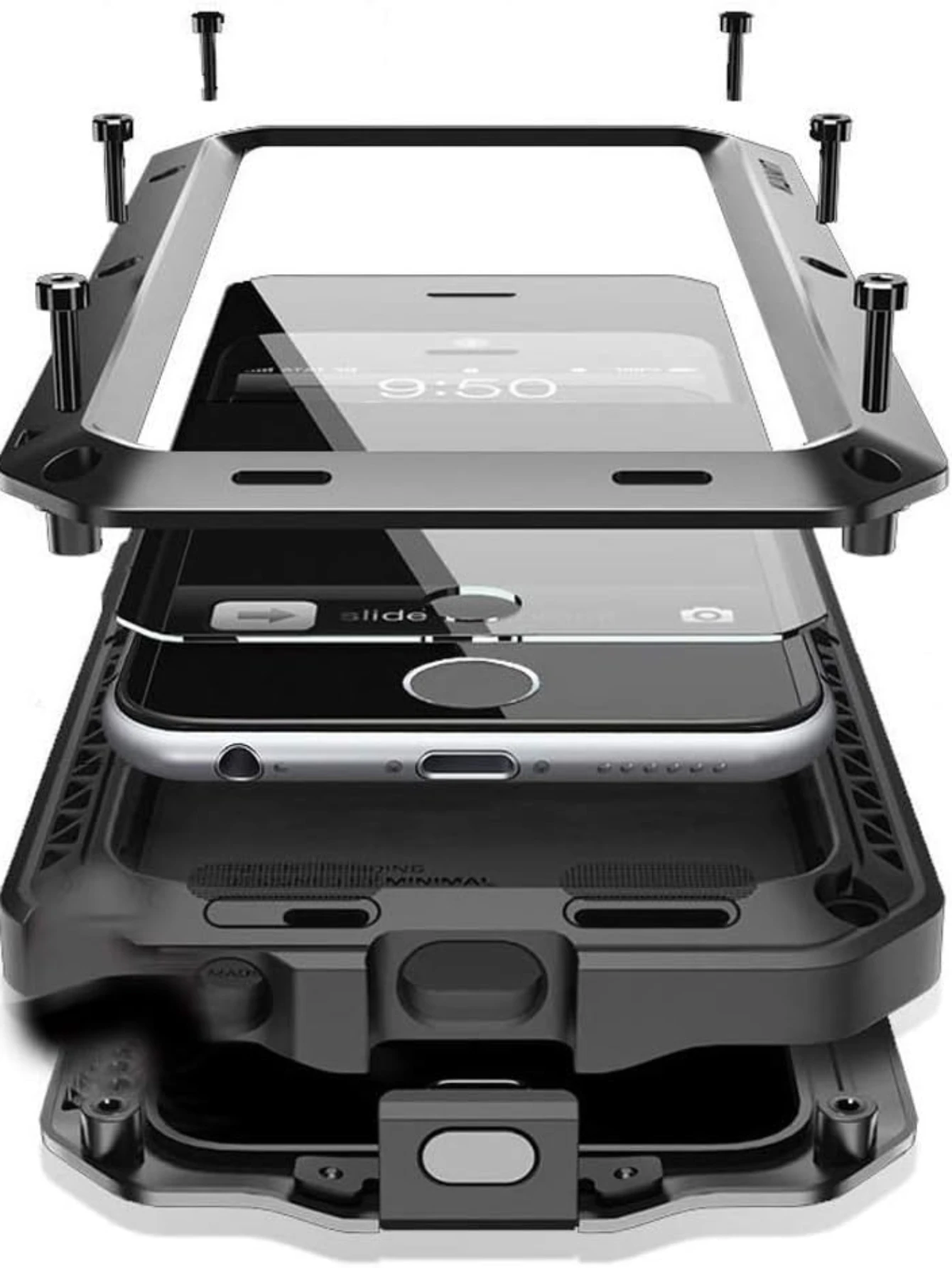 High Power Hella - DIN Yoke 10 Yoke Nut Mount Waterproof Case for iPhone 12 PRO MAX (sku 55643)