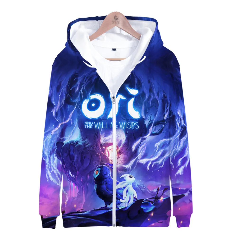 

Ori and The Will of The Wisps Hoodie 3D Long-sleeved Sweatshirt Boys/girls/kids Harajuku Cartoon High quality Coats Jacket