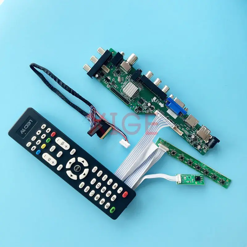 

Плата драйвера контроллера для BT101IW01 BT101IW03, 10,1 дюйма, цифровой сигнал, DVB, стандартный комплект 2AV + USB + DHMI + VGA 1024*600 LVDS 40 Pin