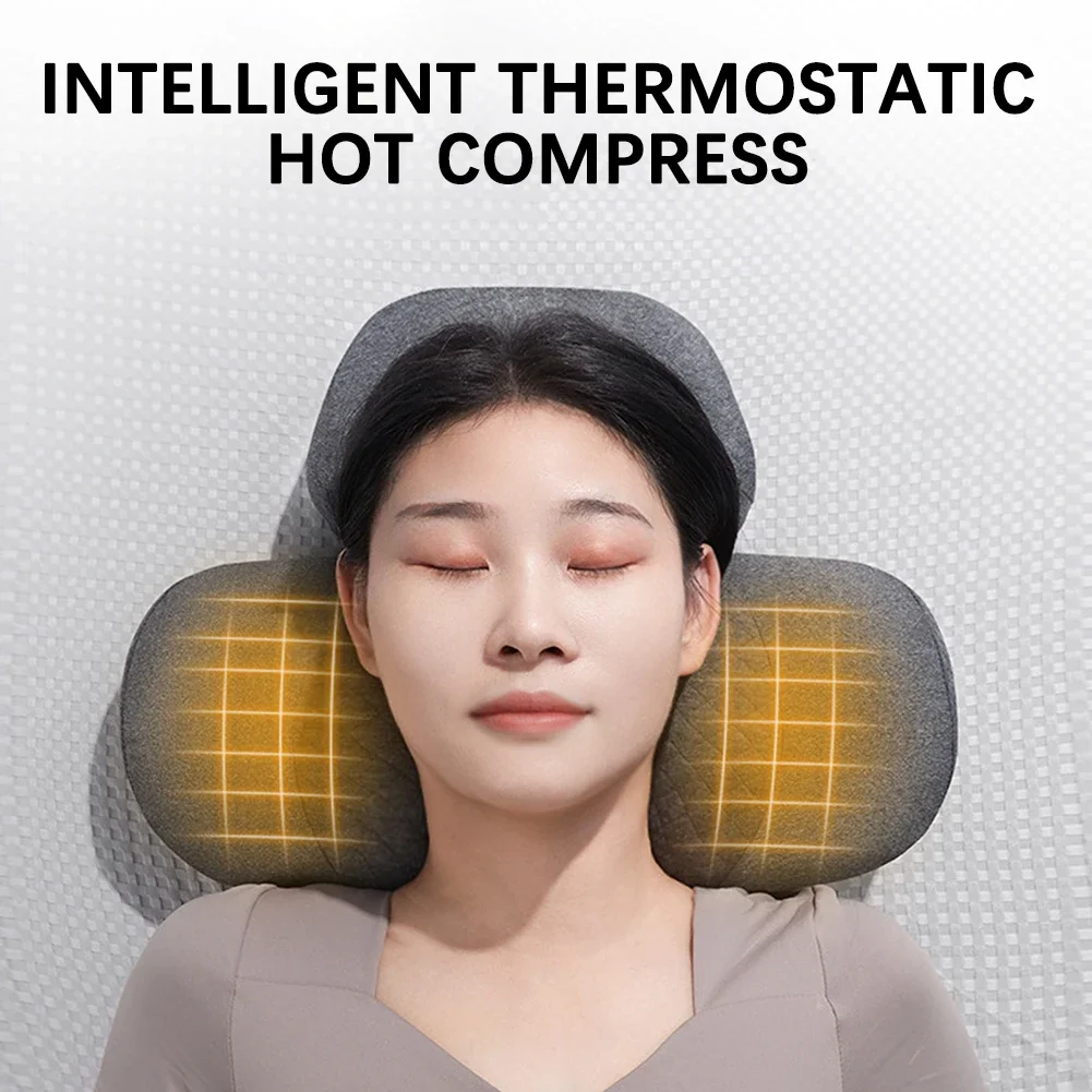 Neck Massage Pillow Back Sleepr Pillow Vibration Massage Back Neck Cervical Traction Relax Pillow Spine Support Massager