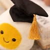14cm Boiled Egg Cosplay Plush Toy Stuffed Kawaii Food Pillow with Legs Bride Bridegroom Couple Graduation Doctor Plushie Gift 6