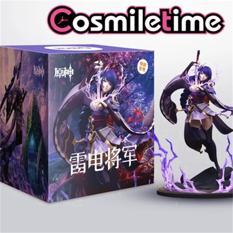 Raiden Ei Figuur Model Standbeeld - 23CM Anime Figuur Raiden Ei Vechten Pose Sculptuur Handgemaakte Collectible Toy Desktop Decoratie Verjaardagscadeau for fans (Color : Raiden Ei a, Size : 28CM
