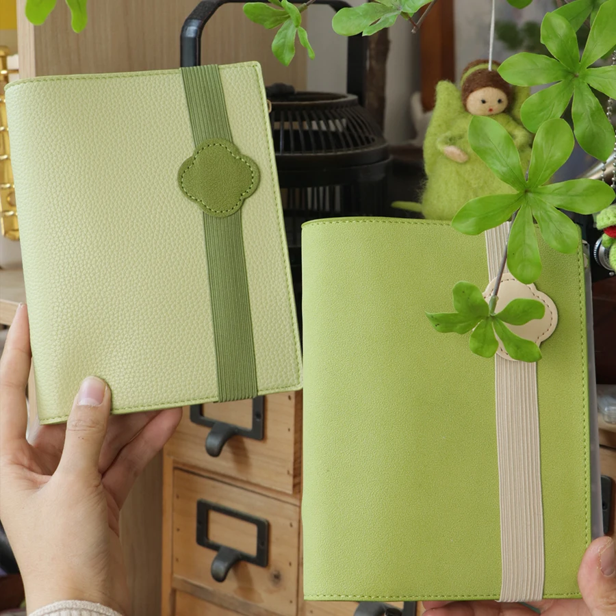 Agenda ricaricabile A6 con quaderno in carta da acquerello in ecopelle - immagine 3