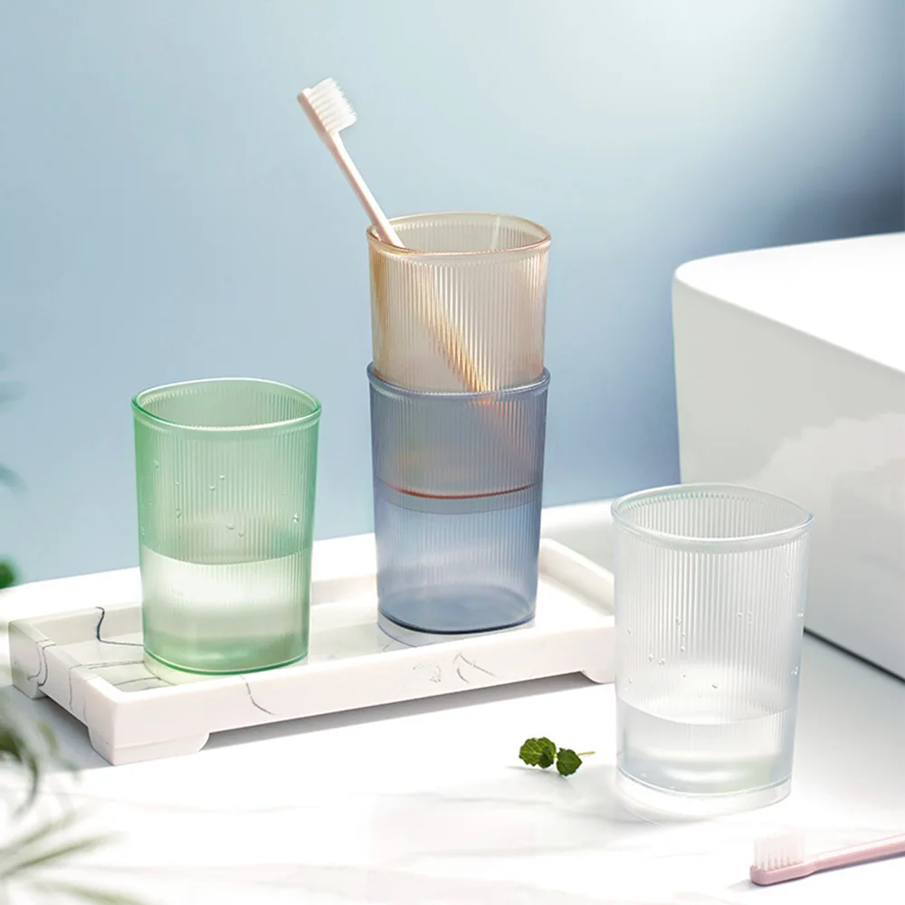 Bathroom Toothbrush Cup Toothbrush Holder Sturdy And Stackable 3 Colors