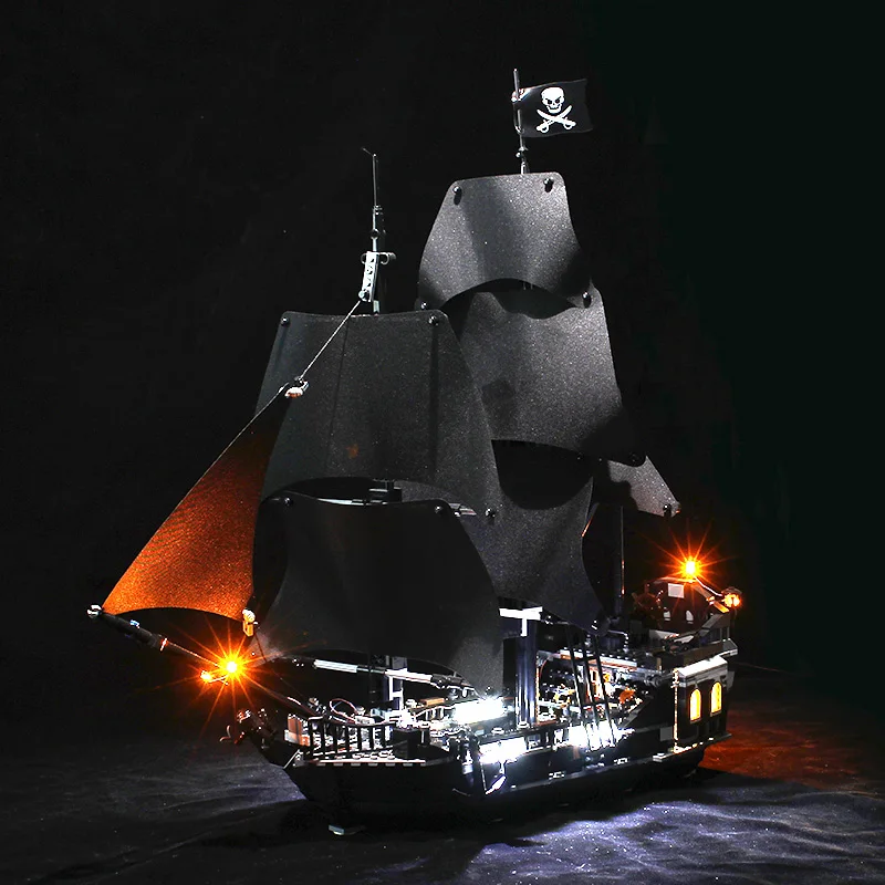 Lego Pirates Caribbean Black Pearl | Black Pearl Pirate Ship - Light Kit - Aliexpress