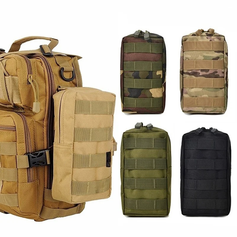 

Men Tactical Molle Pouch Nylon Belt Waist Pack Bag Combat Military Vest EDC Gadget Hunting Pouch Camping Bags Outdoor Equipment