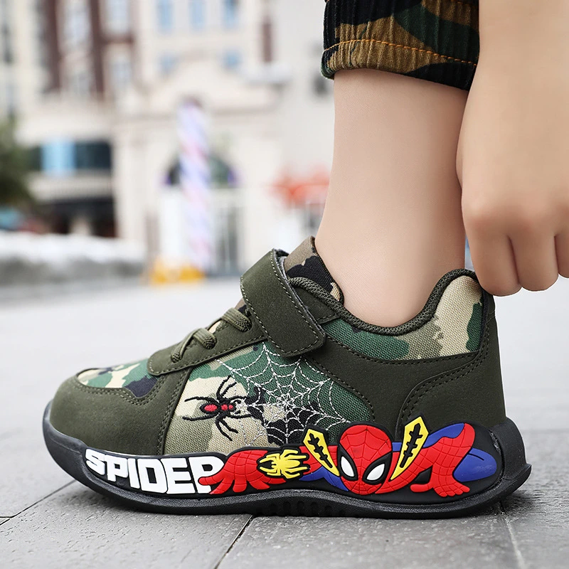 droog Kiezelsteen gelijkheid Disney Schoenen Kinderen Camouflage Groen Sneaker Schoenen Voor Kid  Wandelen Pu Ademende Schoenen Maat 26 35| | - AliExpress