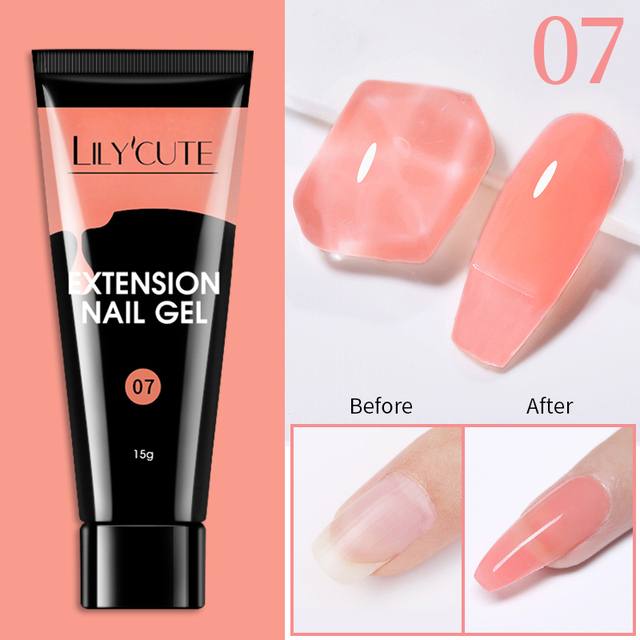15ml Quick Extension UV Gel Polish Nails Semi Permanent Slip Solution Liquid For Manicure Nail Art Extension Design