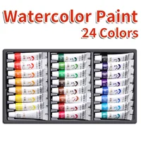 Watercolor Paint Set,24 Colors 5ml/0.17oz Tubes,Intense Colors for Figure & Landscape Painting,Value for Adults and Artists 1