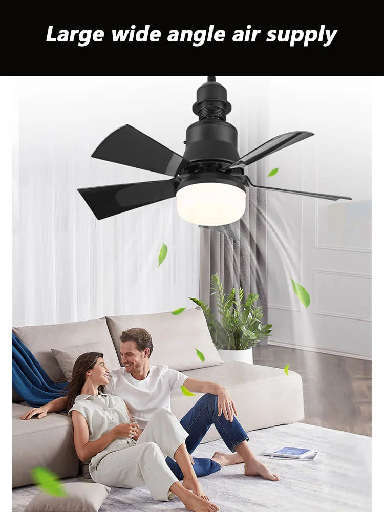 Description Picture 5 of item30W Fan Light E27 Base with Remote Control Suitable for Bedroom Lighting Dimmer/Speed Control Detachable Dimming Ceiling Lamp