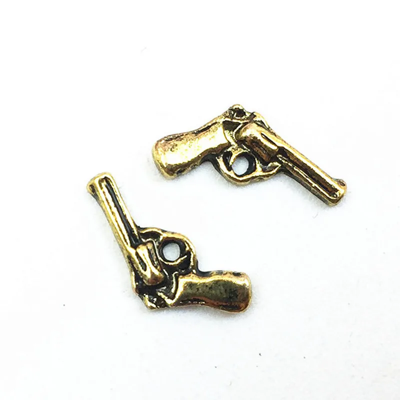 KACHIMOO Alloy Gun Nail Charms,Shiny Diamonds 3D Metal Gun Nail Art Charms  Gun Charms for Nails Nail Rhinestones for Nail Art Decorations Nail