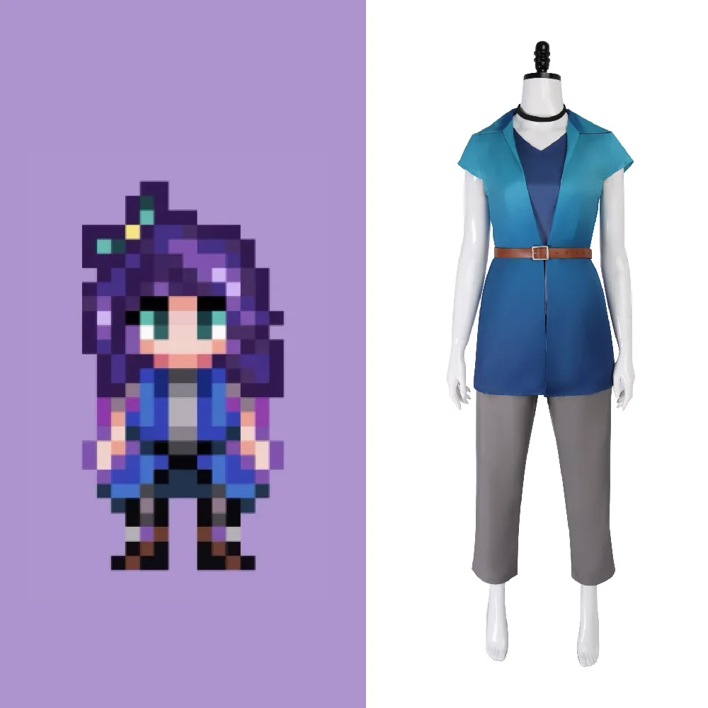 Generic Gradient Dark Blue Jacket and Pants Costume for Women (Unofficial)