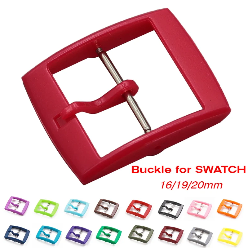 

1pcs Plastic Watch Clasp for Swatch Strap 16mm 19mm 20mm Colorful Watch Band Pin Buckle Women Wen Watch Button Accessories