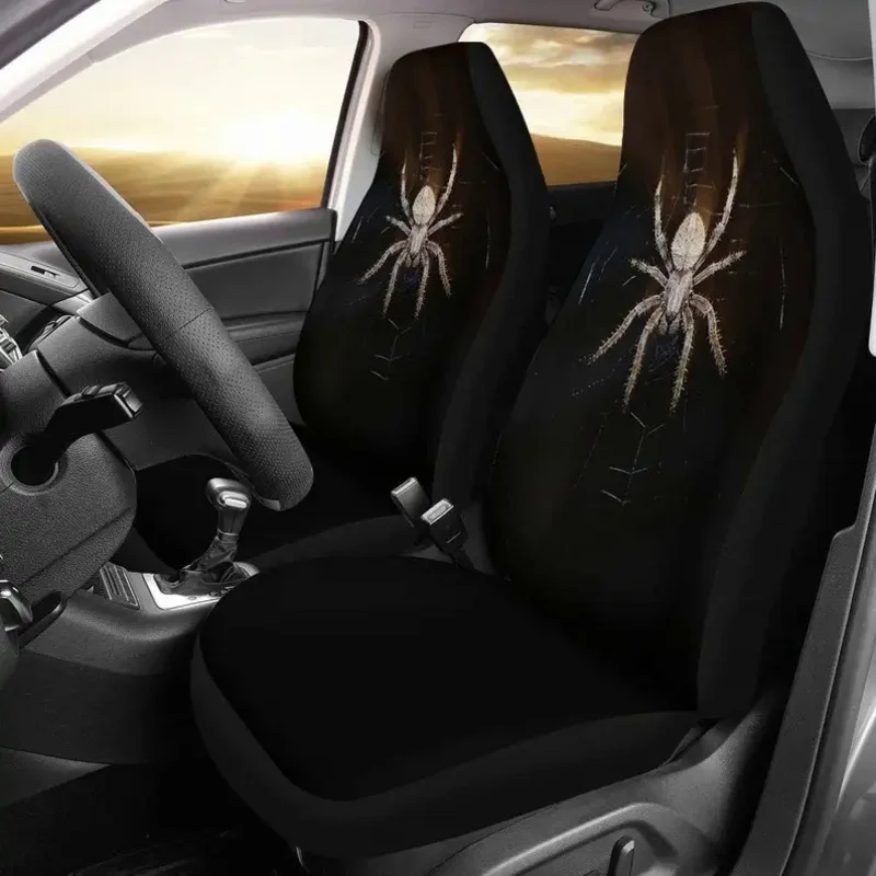

Spider Tarantula (Set Of 2) - Universal Front Car and Suv Covers - Custom Seat Protector Accessory - gift f