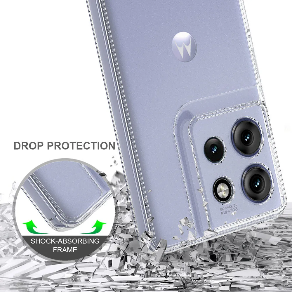 Shockproof Transparent Hard PC Soft TPU Anti-Scratch Phone Case