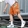 Casual 2024 Summer Shorts For Men's Fashion Printed Loose Knee-Length Pant Trouser Sport Outwear Elastic Waist Drawstring Jogger 4