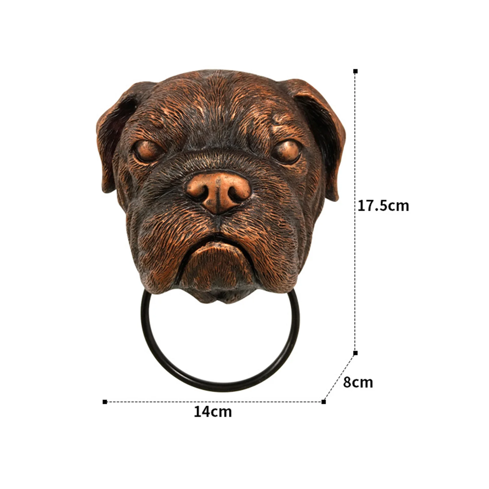 Creative Animals Head Door Knocker Retro Resin Crafts Personalized Wall Art Decoration For Front Door Heavy Gothic Door Knockers